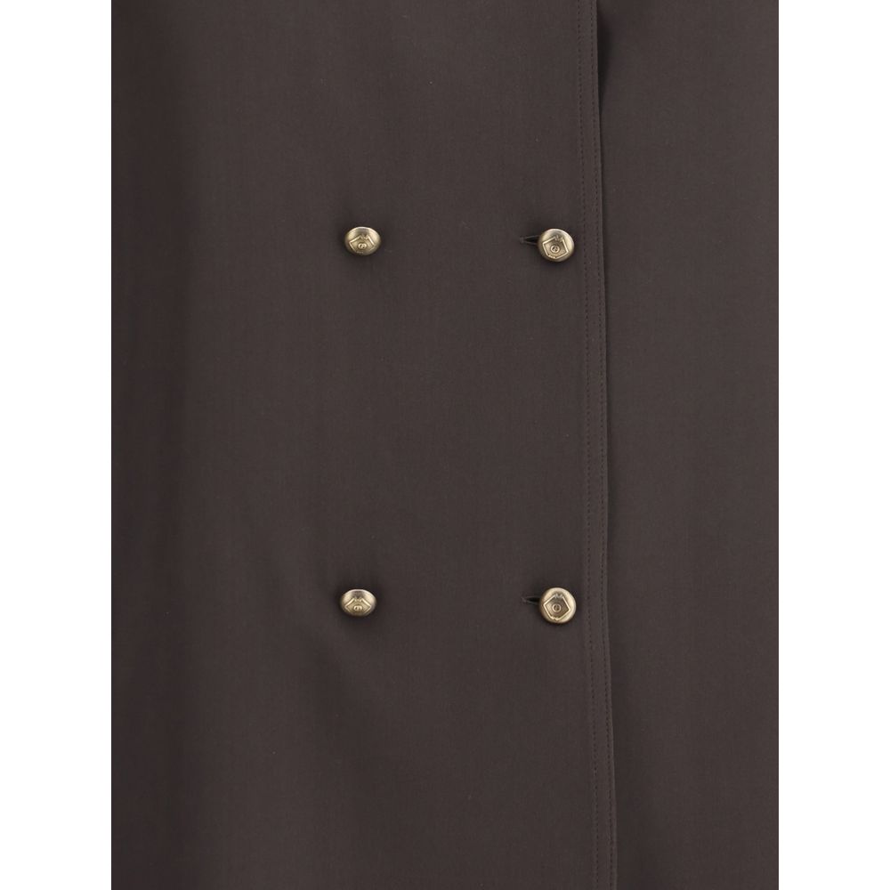 Giorgio Armani Camisa de seda de doble botonadura