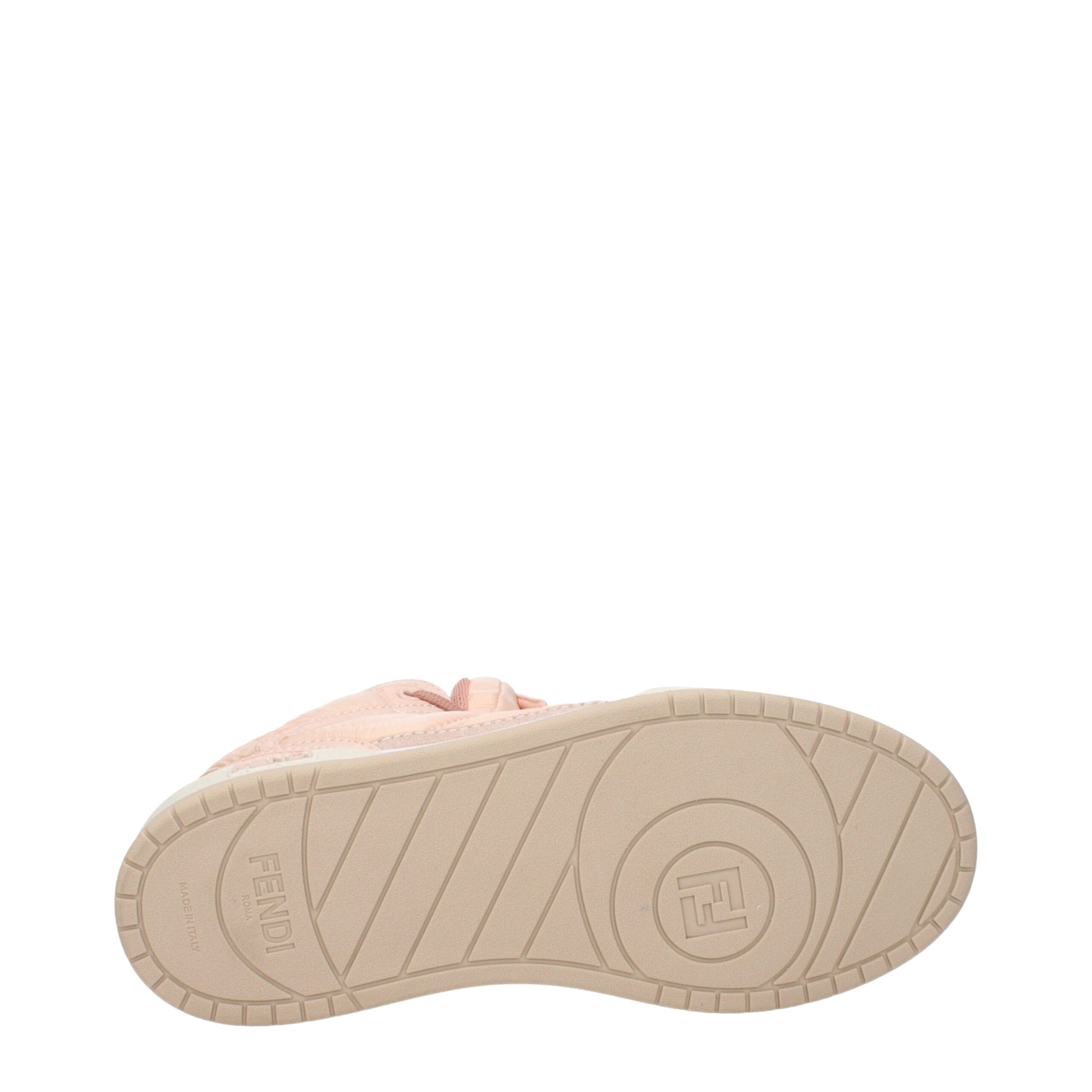 Baskets montantes Fendi en nylon rose