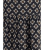 Kristina Ti Silk long Dress with rouches