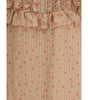Kristina Ti Silk long Dress with rouches