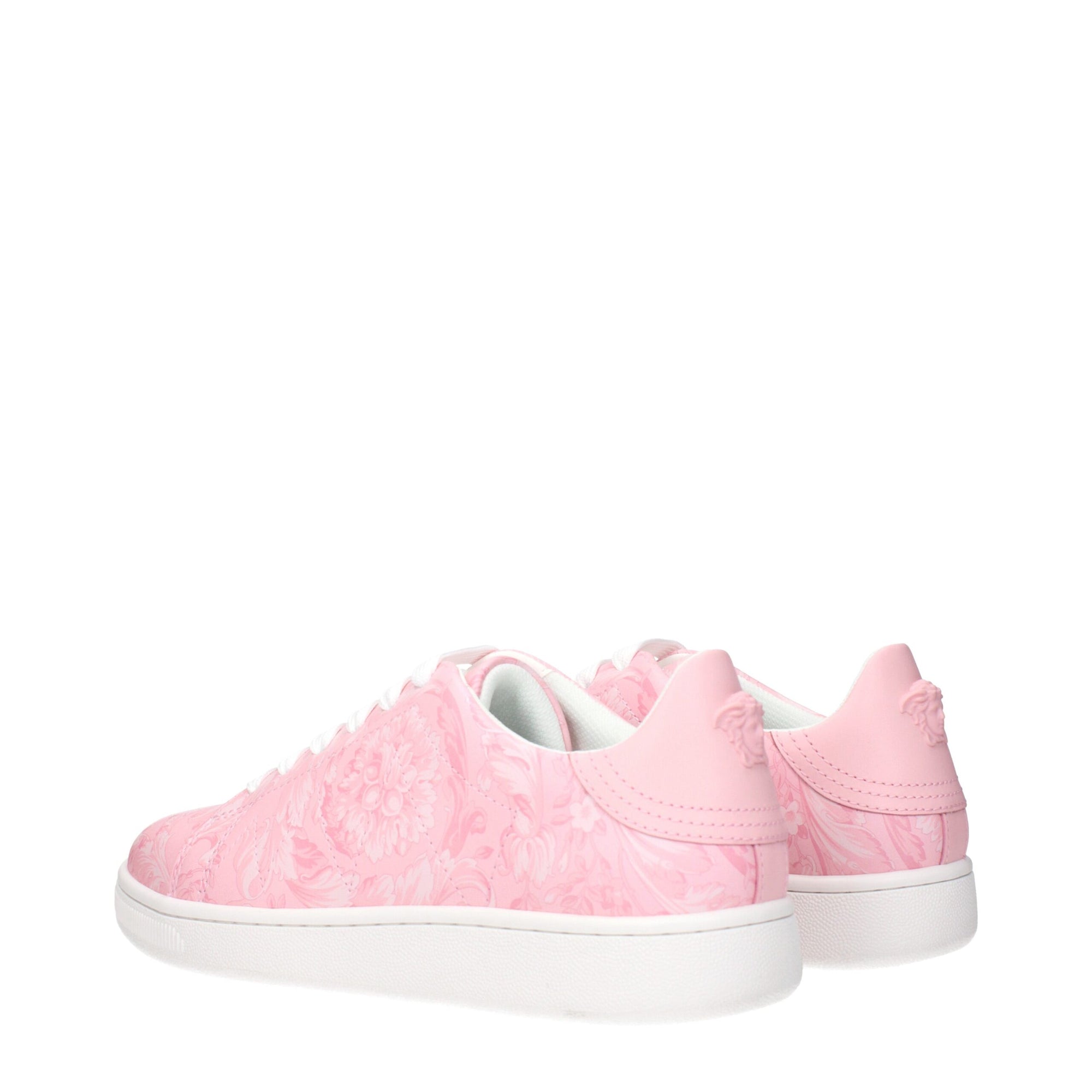 Versace Pink Leather Sneakers