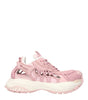 Versace Pink Leather Chunky Sneakers