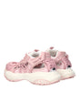 Versace Pink Leather Chunky Sneakers