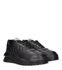 Versace Black Leather Chunky Sneakers