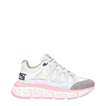 Versace Beige Fabric Athletic Sneakers