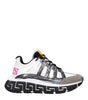 Versace Beige Fabric Athletic Sneakers