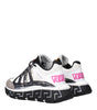 Versace Beige Fabric Athletic Sneakers