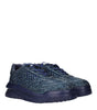Versace Blue Fabric Chunky Sneakers