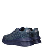Versace Blue Fabric Chunky Sneakers