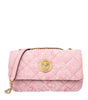 Versace Pink Fabric Shoulder Bags