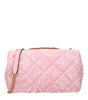 Versace Pink Fabric Shoulder Bags