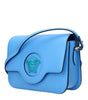 Versace Light Blue Leather Crossbody Bags