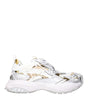 Versace White Fabric Athletic Sneakers