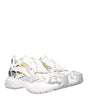 Versace White Fabric Athletic Sneakers