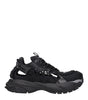 Versace Black Leather Athletic Sneakers