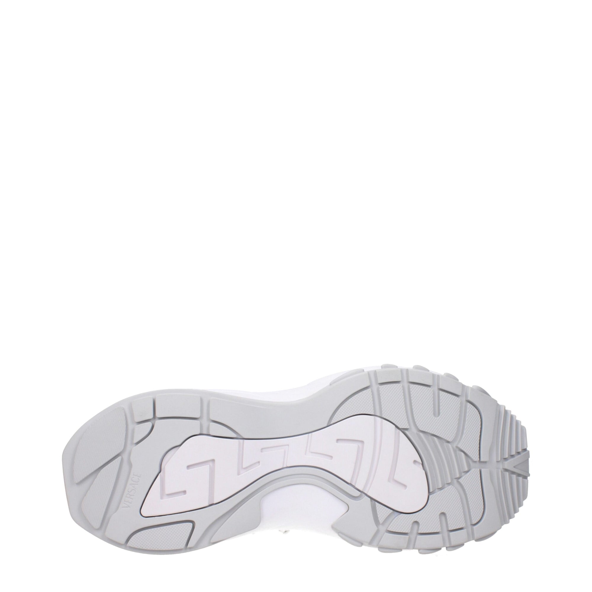Versace White Fabric Athletic Sneakers