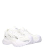 Versace White Leather Athletic Sneakers