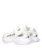 Versace White Leather Athletic Sneakers