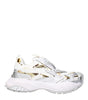 Versace White Fabric Chunky Sneakers