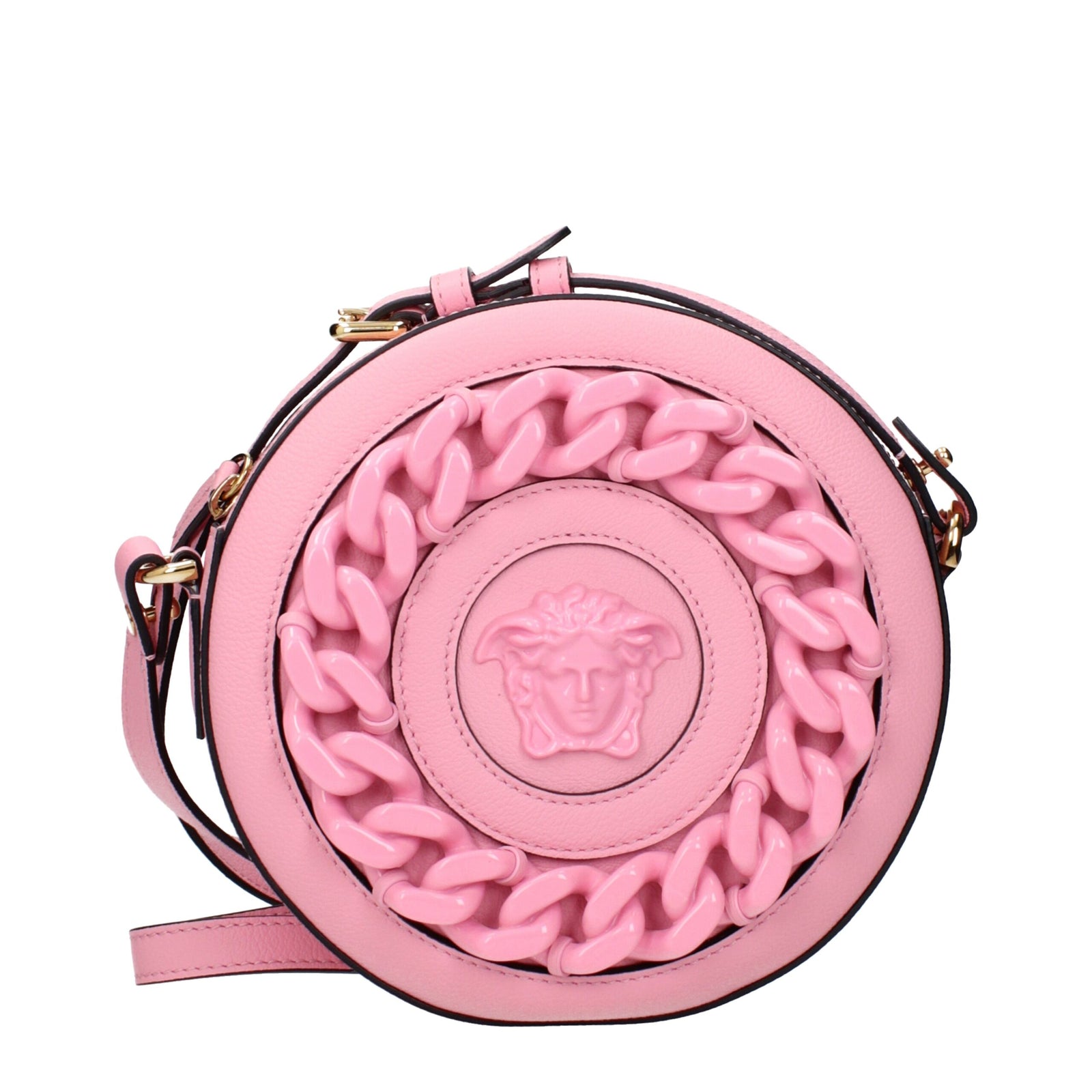 Versace Pink Leather Crossbody Bags