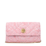 Versace Pink Fabric Clutch Bags