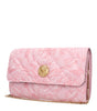 Versace Pink Fabric Clutch Bags