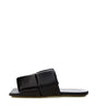 Bottega Veneta Elegant Black Leather Sandals