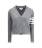 Thom Browne Virgin wool Cardigan with embrodery geese