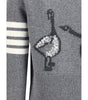 Thom Browne Virgin wool Cardigan with embrodery geese