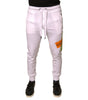 Dolce & Gabbana White Logo Tape Jogger Cotton Sweatpant Pants