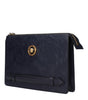 Versace Blue Leather Clutch Bags