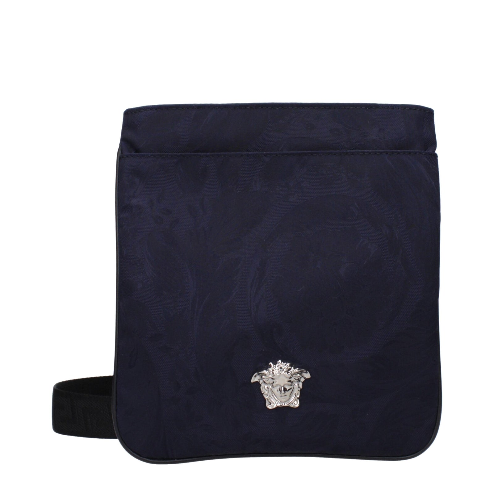Versace Blue Fabric Crossbody Bags