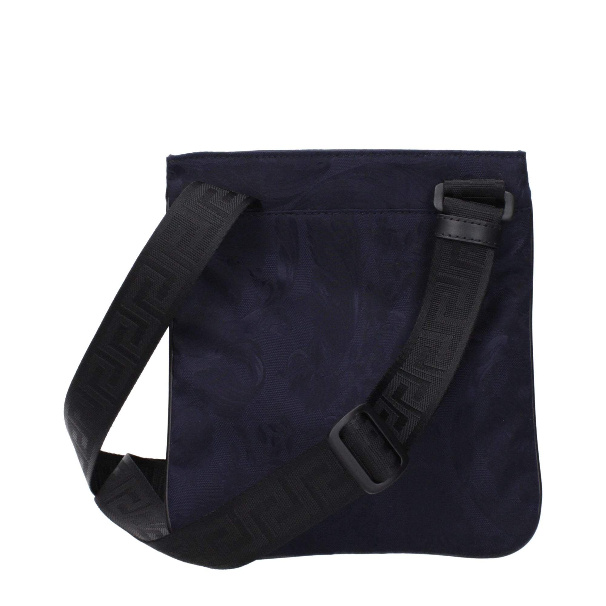 Versace Blue Fabric Crossbody Bags