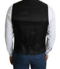 Dolce & Gabbana Black Wool Men Formal Waistcoat Vest