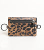 Dolce & Gabbana Leopard Print Leather Embossed Lanyard Card Holder Wallet