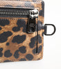 Dolce & Gabbana Leopard Print Leather Embossed Lanyard Card Holder Wallet