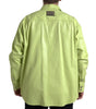 Dolce & Gabbana Green Cotton Collared Casual Button Down Shirt