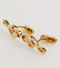 Dolce & Gabbana Gold Musical Note Metal Brass Pin Men Accessory Cufflinks