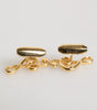 Dolce & Gabbana Gold Musical Note Metal Brass Pin Men Accessory Cufflinks