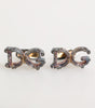 Dolce & Gabbana Gold Tone 925 Sterling Silver DG Logo Accessory Cufflink