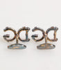 Dolce & Gabbana Gold Tone 925 Sterling Silver DG Logo Accessory Cufflink