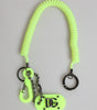 Dolce & Gabbana Green Springy Key Holder DG Logo Men's Keychain