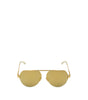 Bottega Veneta Gold Metal Sunglass