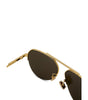 Bottega Veneta Gold Metal Sunglass