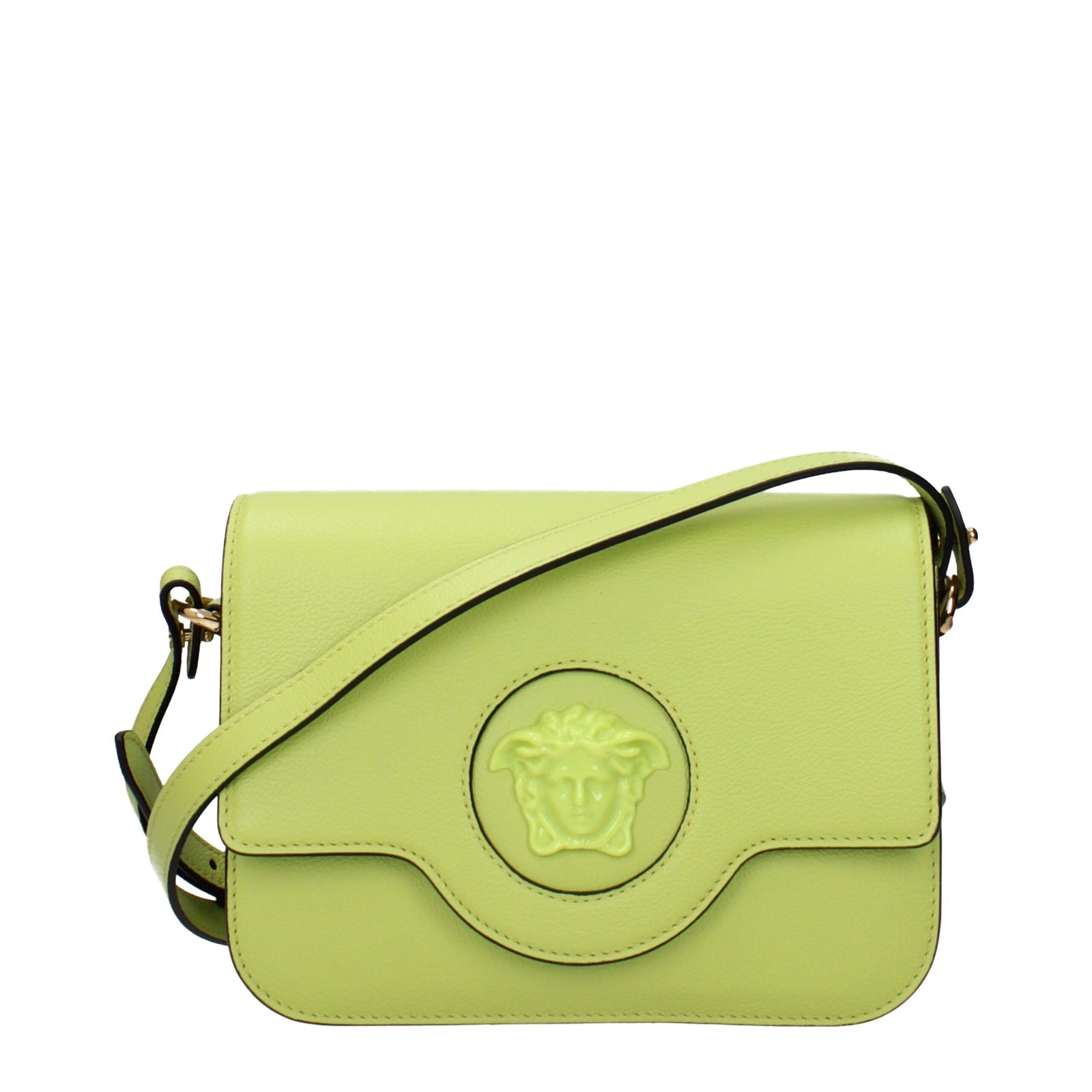 Versace Green Leather Crossbody Bags