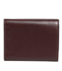 Dolce & Gabbana Leather Embossed Logo Trifold Men Card Holder Dark Brown