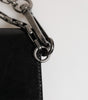 Dolce & Gabbana Black Cavallo Leather Wallet Chain Snap Bifold Card Holder