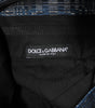 Dolce & Gabbana Blue Silver Shiny Silk Skinny Men Trouser Pants