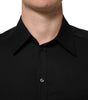 Dolce & Gabbana Black Viscose Long Sleeve Formal Dress Shirt