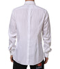 Dolce & Gabbana White Cotton GOLD Long Sleeves Formal Shirt